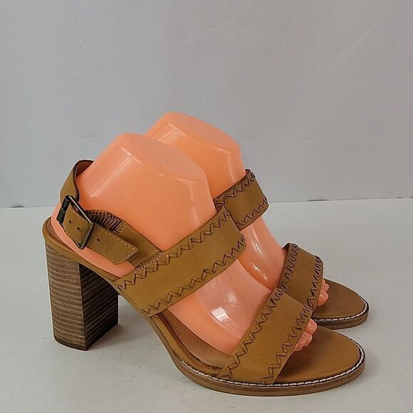 Madewell The Angie Tan Leather Women's Sandals - Picture 1 of 16